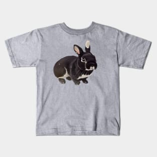 Silver Marten Rabbit with Cutesy Eyes Kids T-Shirt